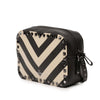 Valentino Leather Chevron Print Rockstud Camera Bag Secondhand