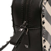 Secondhand Valentino Leather Chevron Print Rockstud Camera Bag