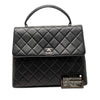 Secondhand Chanel Quilted Lambskin Kelly Top Handle Bag