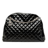 Chanel Large Quilted Patent Just Mademoiselle Bowling Bag Secondhand