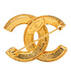 Chanel CC Gold Plated Filigree Brooch Secondhand