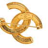 Chanel CC Gold Plated Filigree Brooch Secondhand
