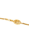 Chanel Gold Plated Medallion Double Strand Chain Necklace Secondhand