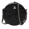 Chanel Goatskin Camellia Round Clutch with Chain Secondhand