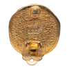 Secondhand Chanel Gold Plated Archer Medallion Clip On Earrings