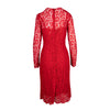 Dolce & Gabbana Red Embroidered Lace Dress second hand