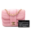 Secondhand Chanel Mini Square CC Horizontal Quilted Suede Double Flap