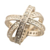 18k Diamond Three Bangles Full Trinity Ring - '10s Second-hand