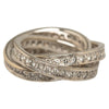 18k Diamond Three Bangles Full Trinity Ring - '10s Second-hand