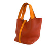 Hermès Bicolor Clemence and Swift Picotin Lock 22 Secondhand