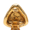 Secondhand Chanel CC Gold Plated Triangle Clip On Earrings