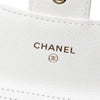 Chanel CC Quilted Caviar Flap Card Holder with Chain Secondhand