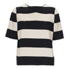 Secondhand Lanvin Black and White Stripe Top