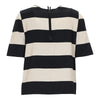 Secondhand Lanvin Black and White Stripe Top