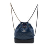 Chanel Small Bicolor Quilted Aged Calfskin Gabrielle Backpack Secondhand