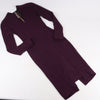Secondhand Roland Mouret Deep V-Neck Fitted Midi Dress in Plum – EU 34