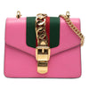 Secondhand Gucci Mini Calfskin Web Sylvie Chain Crossbody