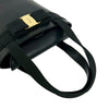 Ferragamo Leather Vara Bow Top Handle Bucket Bag Secondhand