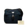 Prada Tessuto Zip Buckle Messenger Bag Secondhand