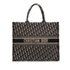 Dior Large Oblique Embroidered Canvas Book Tote Secondhand