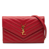 Saint Laurent Grain De Poudre Cassandre Envelope Chain Wallet Secondhand