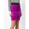 Gianfranco Ferré Fuchsia Suede Skirt - '80s Second hand