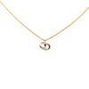 Dior Gold Plated CD Logo Pendant Necklace Secondhand