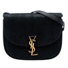 Saint Laurent Medium Croc Embossed Nubuck Monogram Kaia Crossbody Secondhand