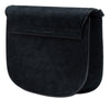 Saint Laurent Medium Croc Embossed Nubuck Monogram Kaia Crossbody Secondhand