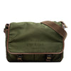 Prada Saffiano Trimmed Tessuto Double Buckle Messenger Bag Secondhand