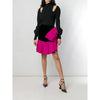 Secondhand Yves Saint Laurent Black and Fuchsia Skirt - '80s