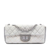 Chanel Small Tricolor Quilted Jersey Reissue 2.55 East West Flap Secondhand