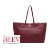 Valentino Large Grained Calfskin Rockstud Shopper Tote Secondhand