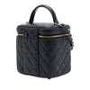 Chanel CC Quilted Caviar Top Handle Vanity with Chain Secondhand
