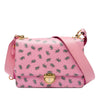 Prada Saffiano Elephant Print Push Lock Crossbody Secondhand