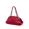 Chanel Medium Quilted Patent Just Mademoiselle Bowling Bag Secondhand