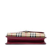 Secondhand Burberry Small Leather and House Check Canvas Derby Macken Crossbody