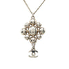 Chanel CC Brass Strass Pendant Necklace Secondhand