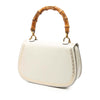 Secondhand Gucci Calfskin Frame Print Bamboo Web Top Handle Bag