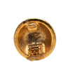 Secondhand Chanel CC Gold Plated Button Clip on Earrings