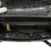 Secondhand Ferragamo Croc Embossed Vara Bow Top Handle Bag