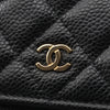 Chanel CC Quilted Caviar Wallet on Chain Secondhand