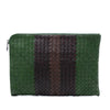 Bottega Veneta Tricolor Nappa Intrecciato Clutch Secondhand