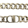 Secondhand Dior Silver Plated CD Logo Chain Link Necklace