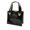 Versace Patent and Pony Hair Box Sunburst Handbag Secondhand