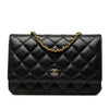 Chanel CC Quilted Caviar Wallet on Chain Secondhand