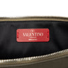 Valentino Jamie Reid Embroidered Canvas Rockstud Clutch Secondhand