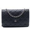 Secondhand Chanel CC Quilted Caviar Wallet on Chain