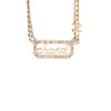 Chanel CC Gold Plated Strass Logo Choker Necklace Secondhand