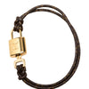 Louis Vuitton Monogram LV Padlock Bracelet 17 Secondhand